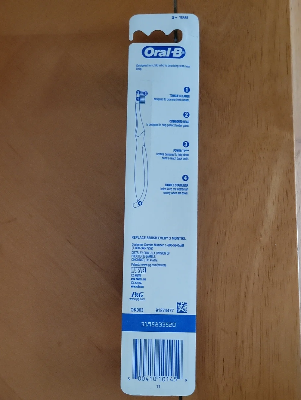 Kids Spider-Man Blue Toothbrush - Soft Bristles
